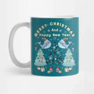 Merry Christmas and Happy New Year under the sea Mug